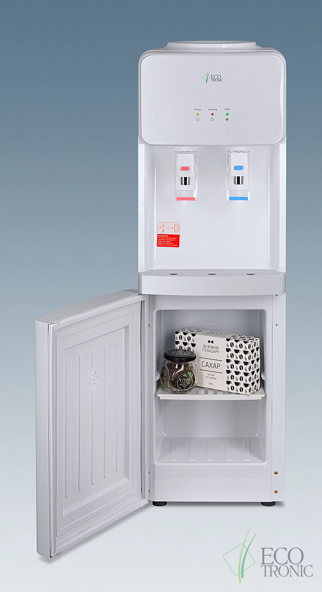 Кулер Ecotronic J21-LCE white-grey